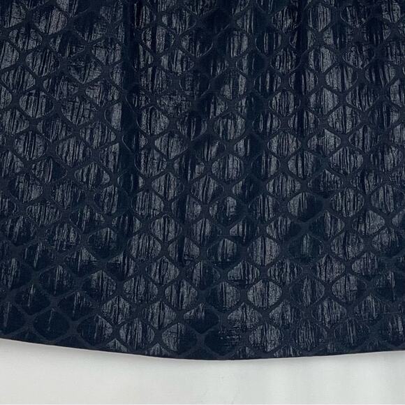 LOFT Metallic Navy Black Whimsical Glam Disco Skirt NWOT Size 2 - Picture 5 of 11